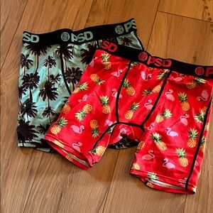 PSD Palm and Flamingo Boxer Briefs Duo